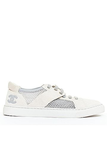 Chanel Chanel Mesh Suede Panel Sneakers (view 1)