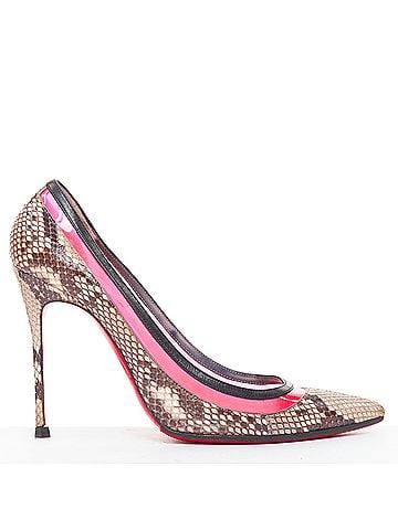 Christian Louboutin Christian Louboutin PVC Leather Pumps (view 1)