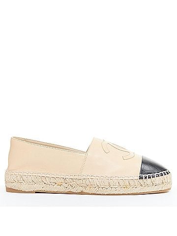 Chanel Chanel Lamb Leather Toe Cap Espadrilles (view 1)