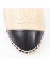 Chanel 100% Leather Brown Chanel Lamb Leather Toe Cap Espadrilles Size EU 38 - photo 10