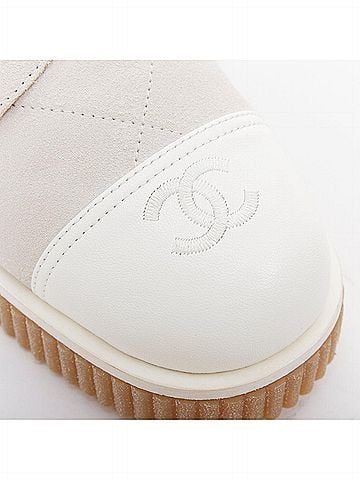 Chanel Chanel Suede Calfskin Combat Boots (view 2)