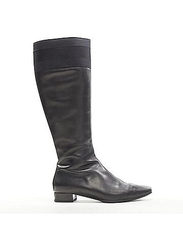 Gucci Gucci Web Trim Leather Riding Boots (view 1)