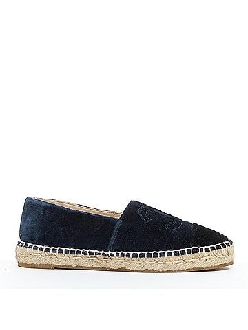Chanel Chanel Velvet Espadrille Shoes (view 1)