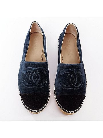 Chanel Chanel Velvet Espadrille Shoes (view 2)