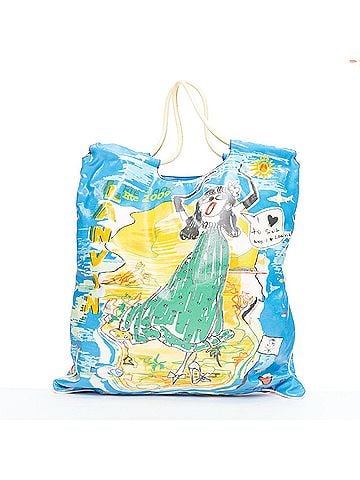 Lanvin Lanvin Cartoon Print Canvas Tote Bag (view 1)