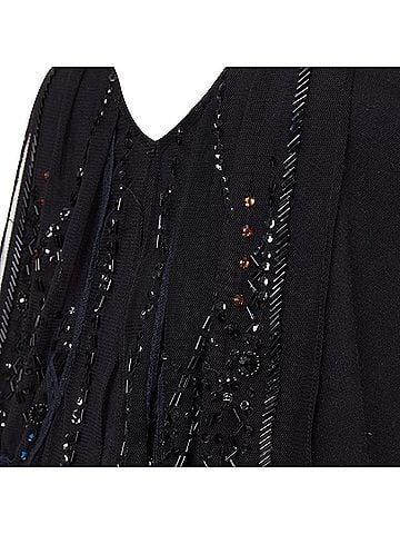 Christian Lacroix Christian Lacroix sheer beaded butterfly v neck top (view 2)