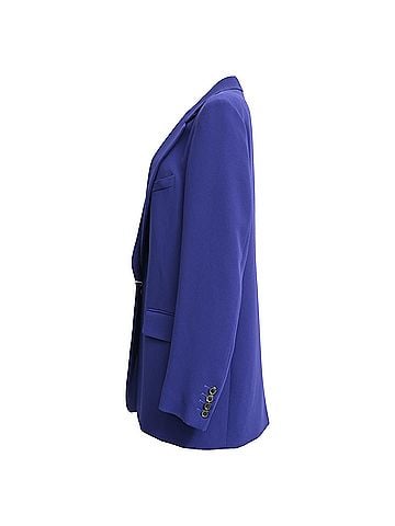 Dries Van Noten Dries Van Noten Single-Breasted Blazer in Blue Polyester (view 2)