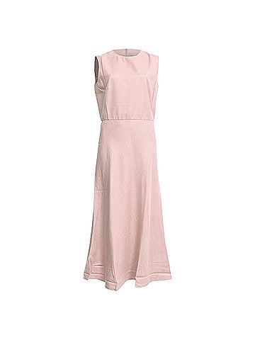 Max Mara Max Mara Sleeveless Midi Dress in Pink Camel Wool (view 1)