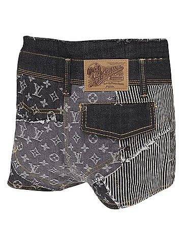 Louis Vuitton Louis Vuitton monogram jacquard patchwork shorts (view 2)