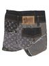 Louis Vuitton 100% Cotton Blue Louis Vuitton monogram jacquard patchwork shorts Size 4 - photo 2