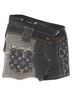 Louis Vuitton 100% Cotton Blue Louis Vuitton monogram jacquard patchwork shorts Size 4 - photo 3