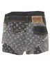 Louis Vuitton 100% Cotton Blue Louis Vuitton monogram jacquard patchwork shorts Size 4 - photo 5