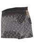 Louis Vuitton 100% Cotton Blue Louis Vuitton monogram jacquard patchwork shorts Size 4 - photo 9