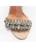 Givenchy 100% Leather Brown Givenchy Crystal Ankle Strap Sandals Size EU 37 1/2 - photo 10