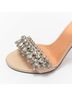 Givenchy 100% Leather Brown Givenchy Crystal Ankle Strap Sandals Size EU 37 1/2 - photo 6