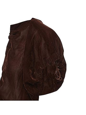 Comme des Garçons Comme des Garcons velvet drawstring sash knee length skirt (view 2)