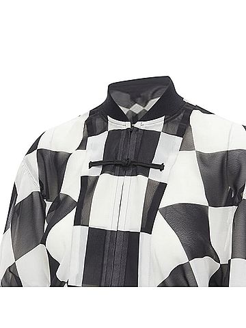 Comme des Garçons Comme des Garcons chessboard checkered bomber skirt (view 2)