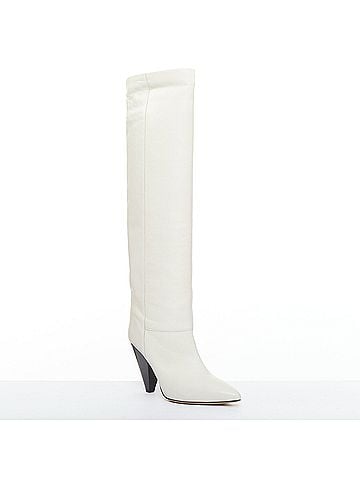 Isabel Marant Isabel Marant Leather Cone Heel High Boots (view 2)