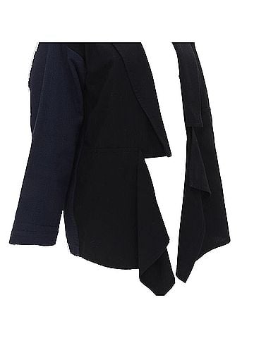Comme des Garçons Comme des Garcons deconstructed drape front blazer (view 2)