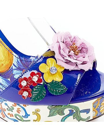 Dolce & Gabbana Dolce Gabbana Print Platform Wedges (view 2)