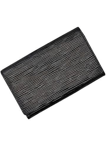 Louis Vuitton Louis Vuitton Bi-fold Wallet Portemonnaie Trésor L-shaped Epi Leather M63972 MI0070 LOUIS VUITTON Noir Black (view 1)