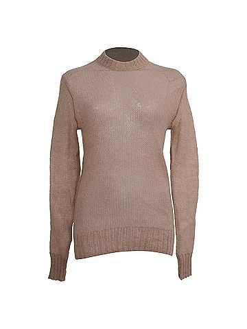 Acne Acne Studios Crew Neck Sweater in Beige Mohair (view 1)