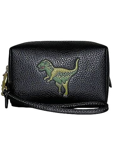 Coach Coach Rexy Pouch CCE07 COACH Grain Leather Black Unisex (view 1)