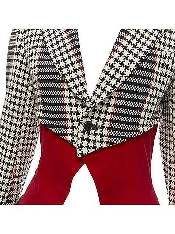 Comme des Garçons Comme des Garcons tweed velvet jacquard blazer (view 2)