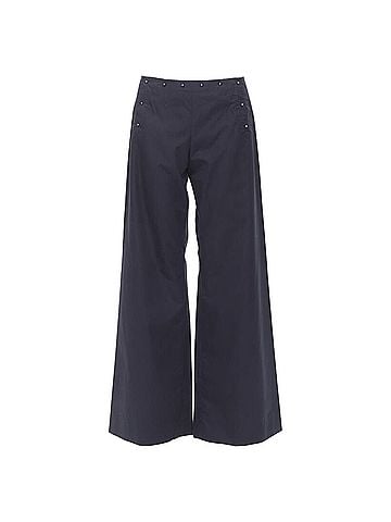 Jean Paul Gaultier Jean Paul Gaultier navy silver button wide leg pants (view 1)