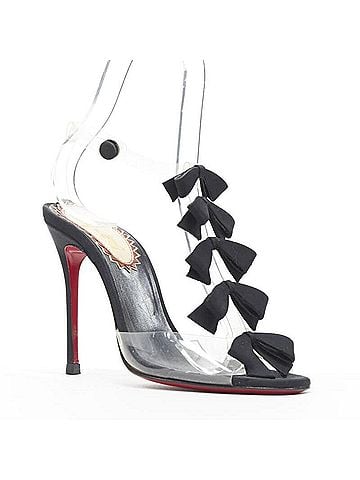 Christian Louboutin Christian Louboutin Grosgrain Sandal Heels (view 2)