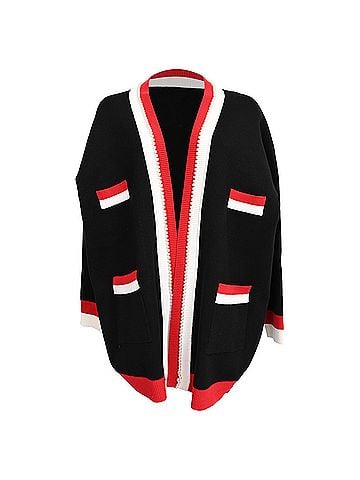 Sandro Sandro Oopen Cardigan in Black Viscose (view 1)