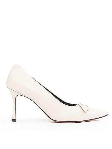 The Row The Row Leather Soft Calf Spool Heel Pumps (view 1)