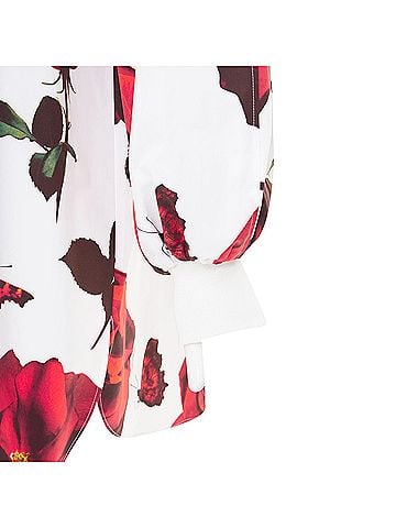 Alexander McQueen Alexander McQueen cotton balloon sleeve dress (view 2)