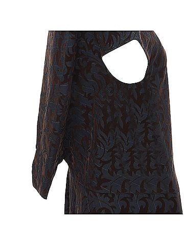 Comme des Garçons Comme des Garcons pinstripe floral devore A line dress (view 2)