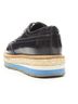Prada 100% Leather Black Prada Perforated Leather Platform Brogues Size EU 36 1/2 - photo 7