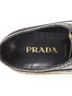 Prada 100% Leather Black Prada Perforated Leather Platform Brogues Size EU 36 1/2 - photo 8