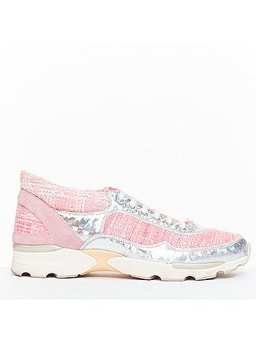 Chanel Chanel Tweed Leather Sneakers (view 1)