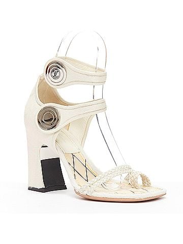 Louis Vuitton Louis Vuitton Calf Hair Chunky Heels (view 2)