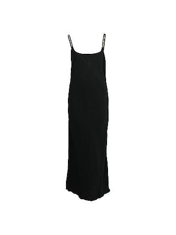 Anine Bing Anine Bing Chain Strap Midi Slip Dress in Black Viscose (view 1)