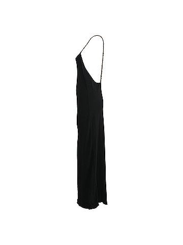 Anine Bing Anine Bing Chain Strap Midi Slip Dress in Black Viscose (view 2)