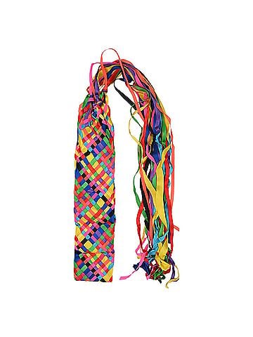 Dolce & Gabbana Dolce &amp; Gabbana Woven Ribbon Belt in Multicolor Satin (view 2)