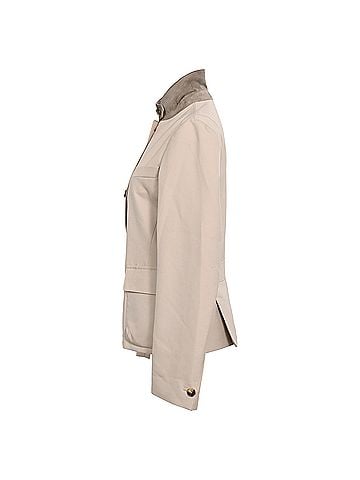 Loro Piana Loro Piana Roadster Jacket in Beige Silk (view 2)