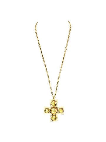 Chanel Chanel Resin Byzantine Cross pendant long necklace (view 1)