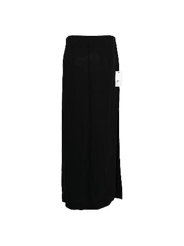 Totême Totême High Slit Maxi Skirt in Black Viscose (view 1)