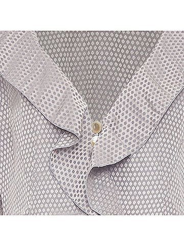 Giorgio Armani Giorgio Armani honeycomb woven linen blend ruffle jacket (view 2)