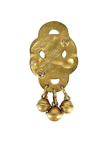 Chanel Chanel Brooch for Women, Coco Mark, Accessory, CHANEL GP 95P, Approx. 28.7g, 1995 (view 2)