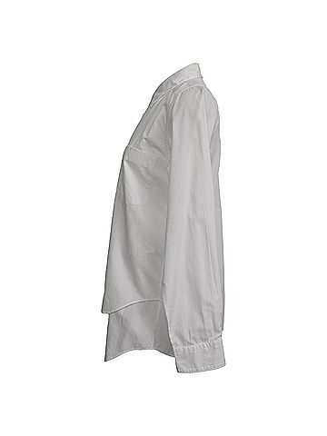 Comme des Garçons Black Comme Des Garçons Layered Shirt in White Cotton (view 2)