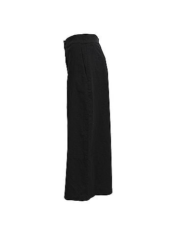 Theory Theory Trousers in Black Linen (view 2)