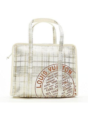 Louis Vuitton Louis Vuitton Woven Leather Tote Bag (view 1)