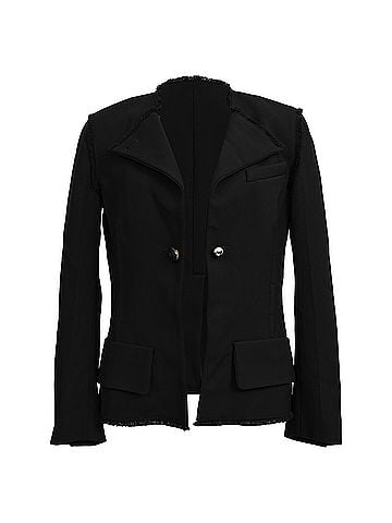 Proenza Schouler Proenza Schouler Chain-Buttoned Blazer in Black Viscose (view 1)